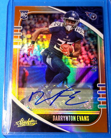 2020 Absolute Football Darrynton Evans RC Auto 03/35!