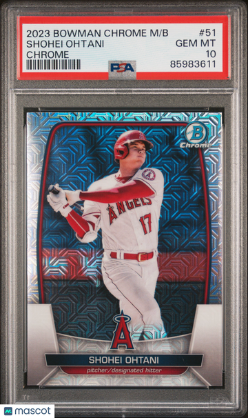 2023 Bowman Mega Box Chrome Shohei Ohtani #51 PSA 10