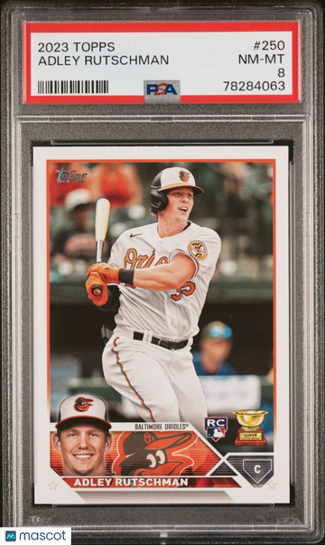 2022 2023 Topps Adley Rutschman #250 PSA 8