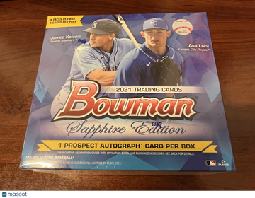 2021 Bowman Baseball Sapphire Edition Hobby Box