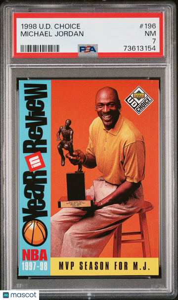 Michael Jordan 1998 UD Choice #196 PSA 7