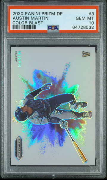 Austin Martin 2020 Panini prizm Draft picks color blast #3 PSA 10