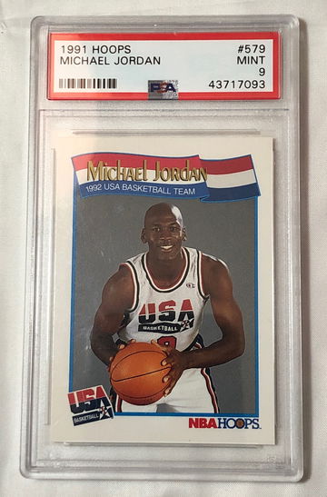 1991 HOOPS MICHAEL JORDAN #579 MINT-9