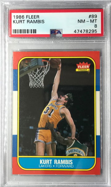 Kurt Rambis 1986 Fleer #89 - PSA 8