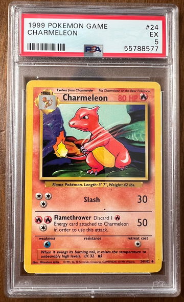 1999 Pokémon Base Set Charmeleon PSA 5