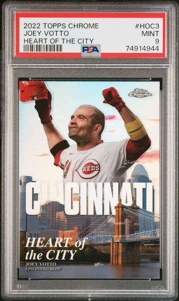 2022 Topps Chrome Heart of the City Joey Votto #HOC-3 PSA 9