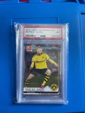 2019 topps chrome bundesliga erring haaland rookie