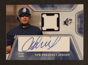 2001 Upper Deck SPx Ichiro Suzuki Prospect Jersey Auto #158