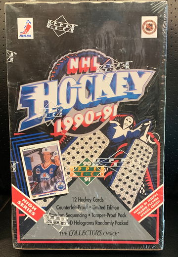 1990-91 Upper Deck Hockey High Series Factory Sealed Hobby Box