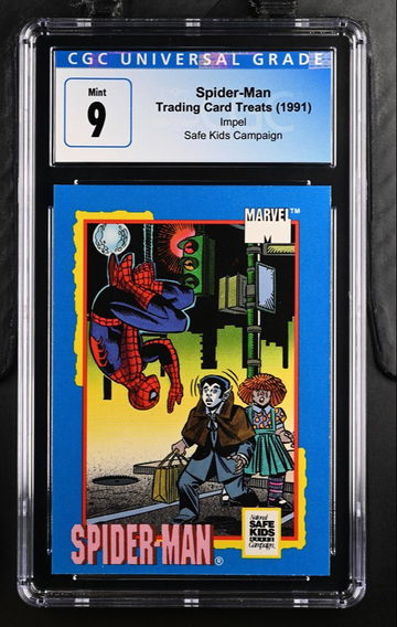 1991 IMPEL MARVEL TRADING CARD TREATS SPIDER-MAN CGC 9 MINT