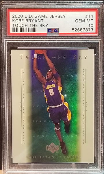2000 U.D. Game Jersey #T1 Kobe Bryant Touch the Sky PSA 10 Low Pop 