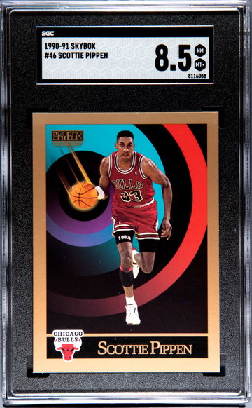 1990-91 Skybox #46 Scottie Pippen SGC 8.5