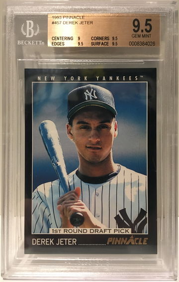 1993 Pinnacle Derek Jeter #457 Rookie RC BGS 9.5 Yankeees