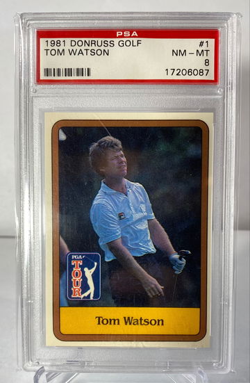 1981 Donruss Tom Watson PSA 8