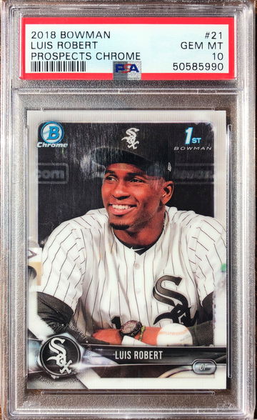 2018 Bowman Chrome Luis Robert First PSA 10 Rookie