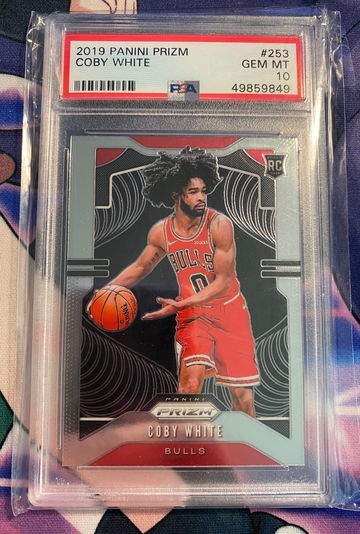 Coby White 2019 Panini Prizm Rookie PSA 10 (49)
