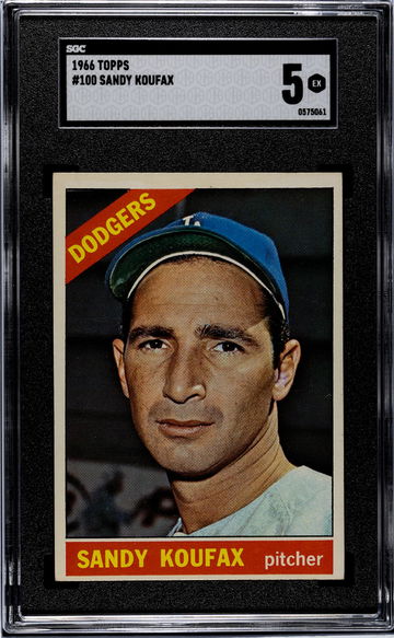 1966 Topps #100 Sandy Koufax SGC 5