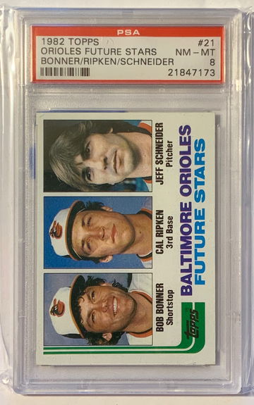 1982 Topps Cal Ripken Jr. Rookie PSA 8