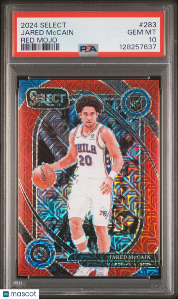 2024 Panini Select Jared Mccain #283 Red Mojo PSA 10