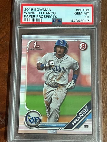 2019 Bowman Wander Franco 1st Bowman Prospect PSA 10 GEM MINT