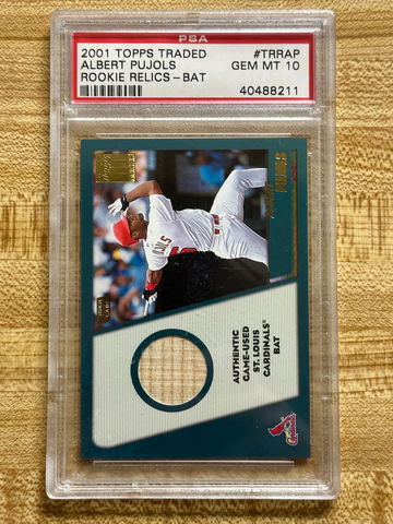 2001 Topps Traded Rookie Relics Albert Pujols Rookie Card PSA 10 Gem Mint *pop 1