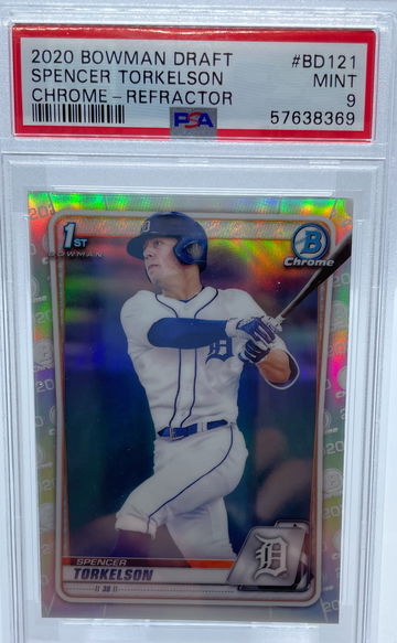 2020 Bowman Draft Spencer Torkelson Chrome Refractor PSA 9 MINT