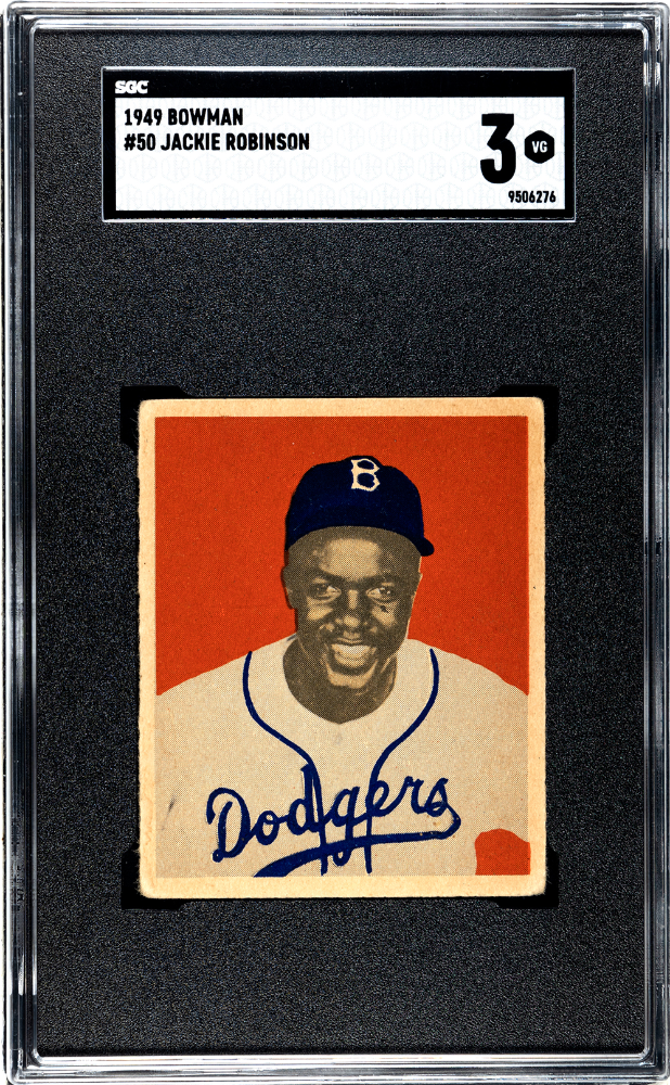 1949 Bowman #50 Jackie Robinson SGC 3