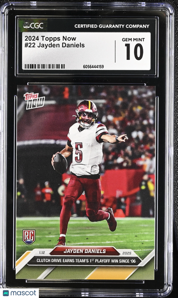 2024 Topps Now Jayden Daniels #22 CGC 10