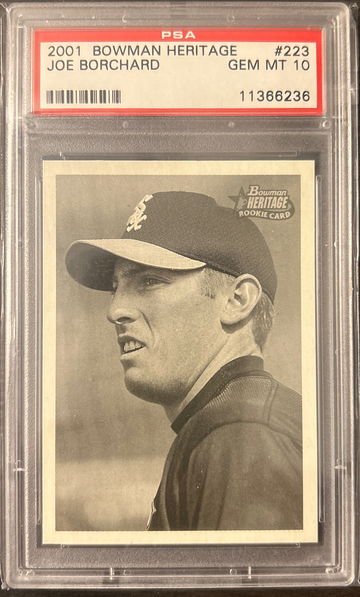 2001 Bowman Heritage Joe Borchard #223 PSA 10