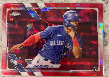 2021 Topps Chrome Update Sapphire US356 Josh Palacios Red /5 RC