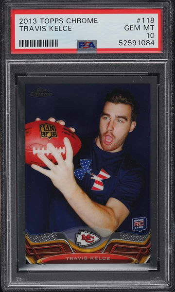 2013 Topps Chrome #118 Travis Kelce RC Rookie PSA 10 Gem Mint