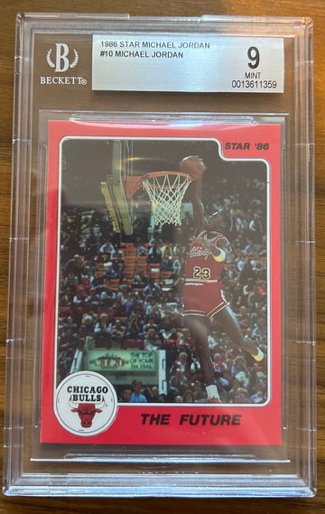 1986 star Michael Jordan #10 BGS 9