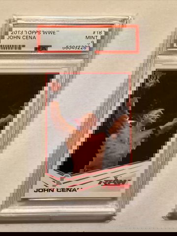 2013 Topps WWE #18  John Cena  PSA 9  *** POP 1 ***