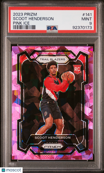2023 Panini Prizm Scoot Henderson #141 Pink Ice PSA 9
