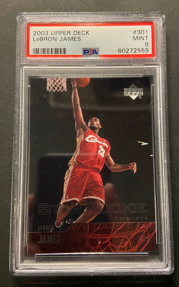 2003 Lebron James upper deck rookie #301 PSA 9