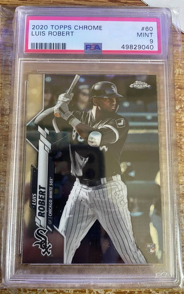 Luis Robert Topps Chrome 60 PSA 9