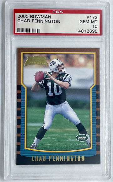 2000 Bowman #173 Chad  Pennington PSA 10 Gem Mint Rookie 