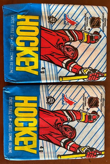 (2) 1989 - 1990 OPC O-Pee-Chee Hockey + (2) OHL 7th Inning Sketch Wax Packs