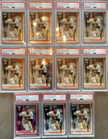 Lot of (11) - 2019 Topps Update and Update Chrome Lot - 10x PSA 10 and 1x PSA 9 - Mike Yastrzemski