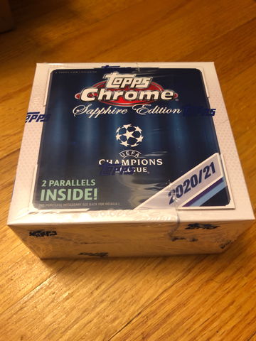 2020-21 Topps Chrome UEFA Sapphire Champions League Box