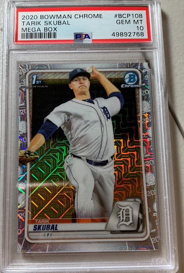 2020 Bowman Chrome Mega Tarik Skubal PSA 10 