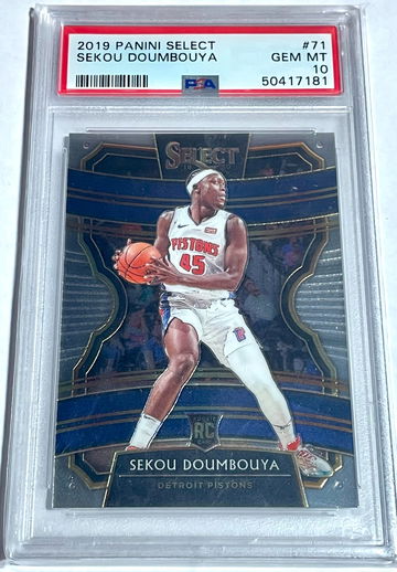2019-20 Panini Select Sekou Doumbouya Concourse RC #71 PSA 10