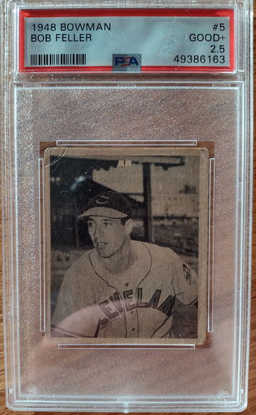 1948 Bowman Bob Feller PSA 2.5
