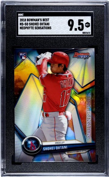 2018 Bowman's Best #NS-SO Shohei Ohtani Neophyte Sensations SGC 9.5