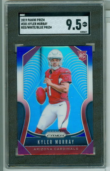 Kyler Murray 2019 Prizm Red White Blue Prizm SGC 9.5