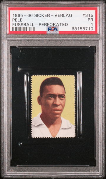 1965 Sicker-Verlag Fussball #315 Pele Perforated PSA 1 *8710