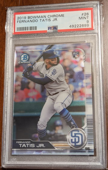 2019 Bowman Chrome Fernando Tatis Jr. RC PSA 9