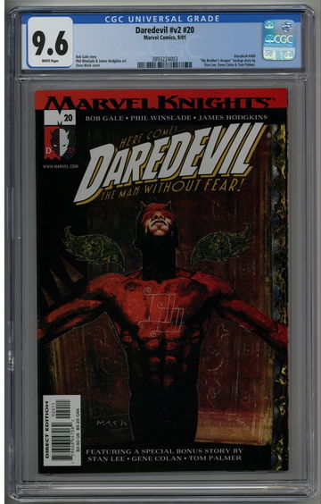 Daredevil v2 #20 CGC 9.6 Marvel Knights #400 David Mack cover