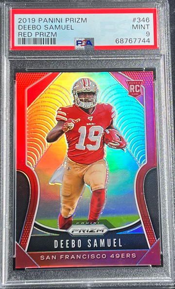Deebo Samuel - 2019 Prizm - Red Prizm SSP - 49ers Rookie RC - PSA 9