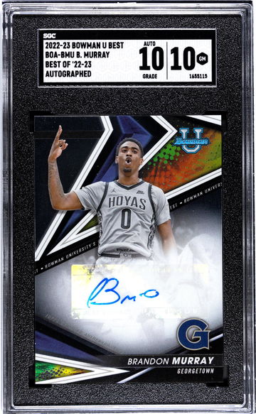 2022 Bowman Best Brandon Murray #BOA-BMU Auto SGC 10 Auto 10